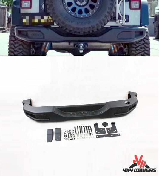 4X4WAVERS 10th Anniversary Style Rear Bumper - JK to JL Rubicon Upgrade - Jeep Wrangler JK/JKU 2007-2018 - 4X4 WAVERS