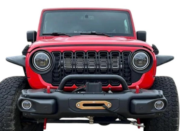4X4WAVERS 2024+ Style Upgrade Front Grille - JK to JL Upgrade - Jeep Wrangler JK/JKU 2007-2018 - 4X4 WAVERS