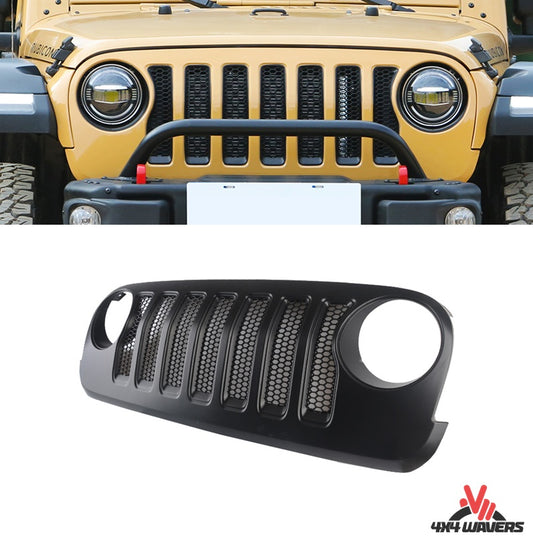 4X4WAVERS JK to JL Upgrade Grille - JL Style Front Grille - Jeep Wrangler JK/JKU 2007-2018 - 4X4 WAVERS