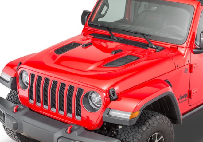 4X4WAVERS Rubicon 10th Anniversary Style Hood - Premium Steel - Jeep Wrangler JL/JLU/4XE/JT 2018+ - 4X4 WAVERS