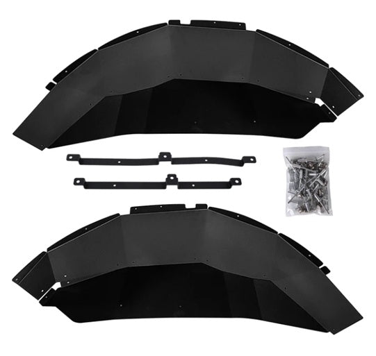 4X4WAVERS Aluminum Front & Rear Inner Fender Liners Kit - Jeep Wrangler JL/JLU/4XE 2018+ - 4X4 WAVERS