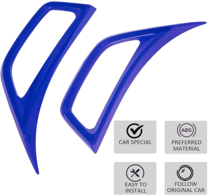 4X4WAVERS Front Side Fender Vents Air Outlet Cover Trim (Blue) - Jeep Wrangler JL/JLU/4XE/JT 2018+ - 4X4 WAVERS