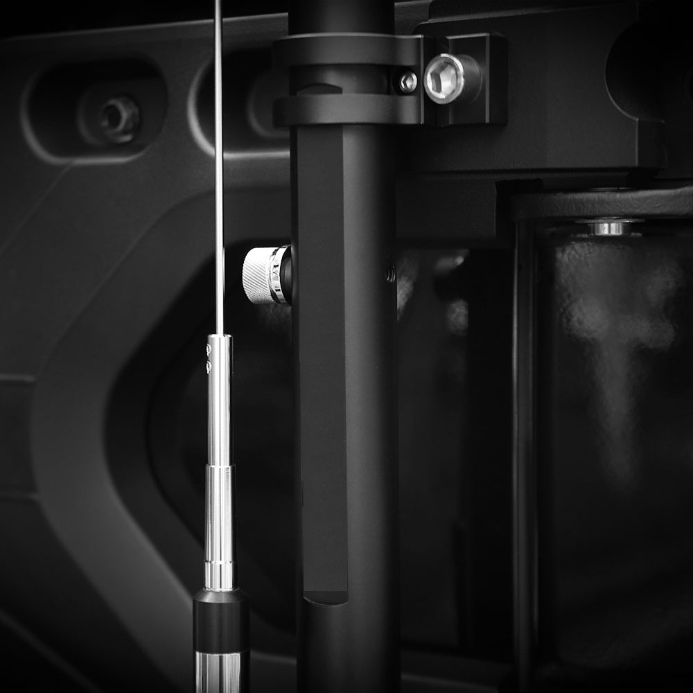 4X4WAVERS Tailgate Aluminum Flagpole & Antenna Holder - Jeep Wrangler JK/JKU/JL/JLU/4XE 2007+ - 4X4 WAVERS