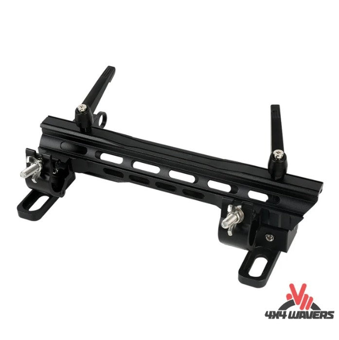 4X4WAVERS Tailgate Aluminum Flagpole Holder Multifunctional Bracket with Antenna and Shovel Mounts - Jeep Wrangler JK/JKU/JL/JLU/4XE 2007+ - 4X4 WAVERS