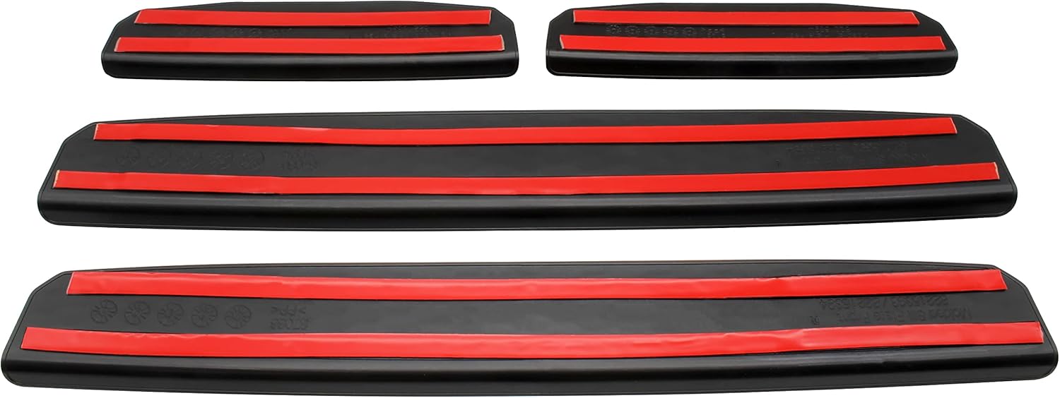 4X4WAVERS Door Sill Guards Protectors - Beehive Style - Jeep Wrangler JLU/4XE/JT (4 doors) 2018+ - 4X4 WAVERS