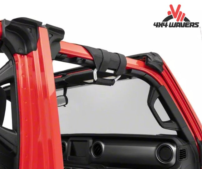 4X4WAVERS Aluminum Roll Bar Rollcage Handles (1 pc) - Cone Style - Fits All  Jeep Wrangler Models - Universal - 4X4 WAVERS
