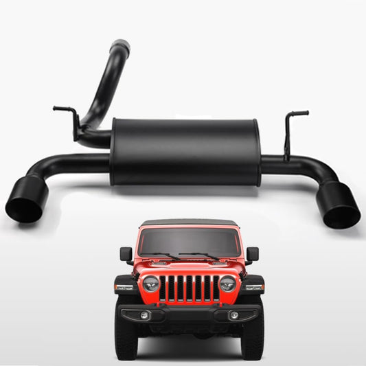 4X4WAVERS Performance Double Exhaust Muffler with Premium Sound - MF Style - Jeep Wrangler JL/JLU/4XE 2018-2025 (2.0L Engine) - 4X4 WAVERS