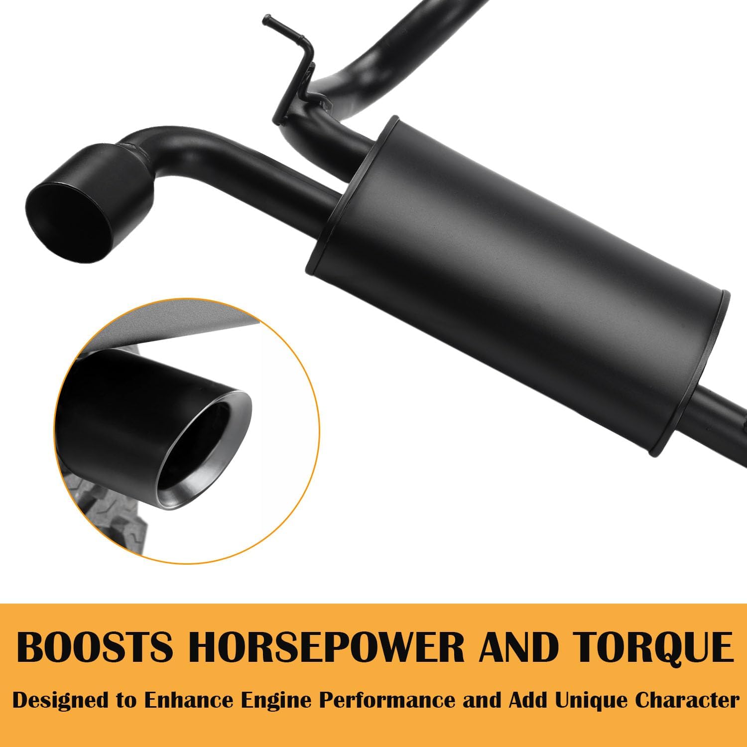 4X4WAVERS Performance Double Exhaust Muffler with Premium Sound - MF Style - Jeep Wrangler JL/JLU/4XE 2018-2025 (2.0L Engine) - 4X4 WAVERS
