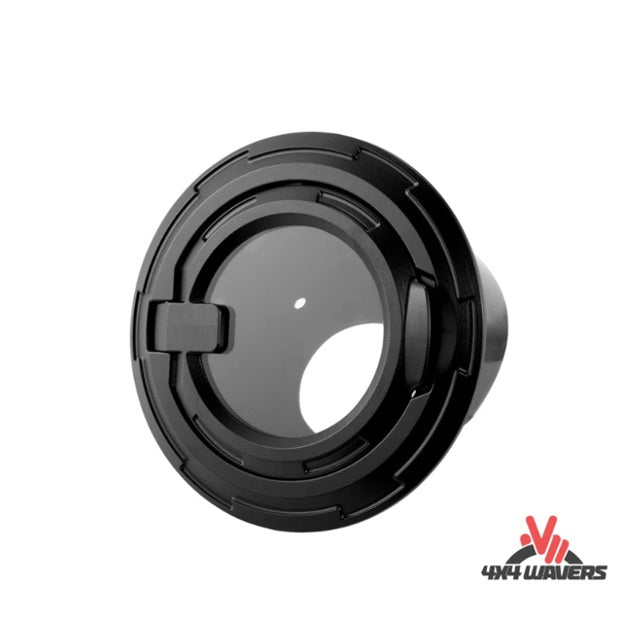 Couvercle de réservoir de gaz transparent en aluminium 4x4wavers - Style Maiker pour Jeep Wrangler JL / JLU / 4XE
