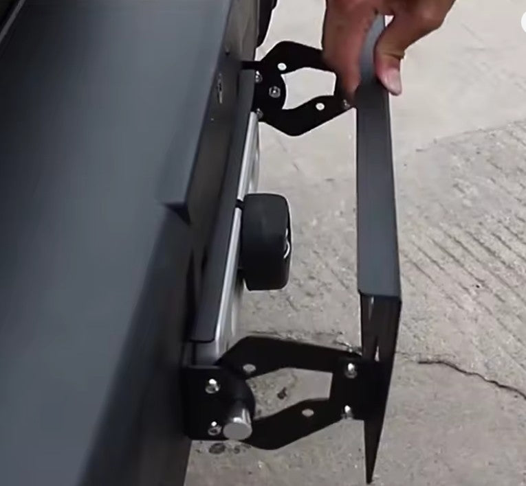 4X4WAVERS Front License plate relocation adapter Holder - Move Plate UP Down - All Jeep Wrangler Models - 4X4 WAVERS