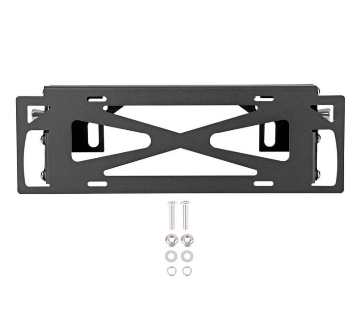4X4WAVERS Front License plate relocation adapter Holder - Move Plate UP Down - All Jeep Wrangler Models - 4X4 WAVERS