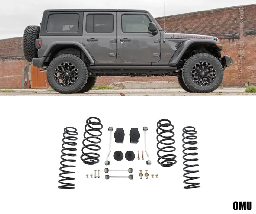 OMU 2.5" Heavy Duty Lift Kit with Coil Springs - Jeep Wrangler JL/JLU 2018+ - 4X4 WAVERS