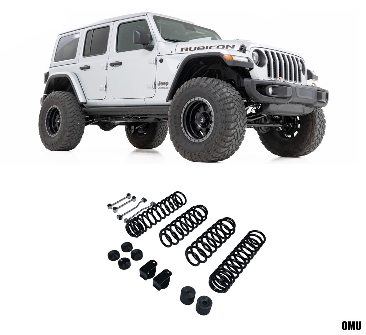 OMU 3.5" Heavy Duty Lift Kit with Coil Springs - Jeep Wrangler JL/JLU 2018+ - 4X4 WAVERS