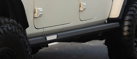 4X4WAVERS Premium Side Step Bar with Cob Light - Jeep Wrangler JT-Gladiator 2019+ - 4X4 WAVERS