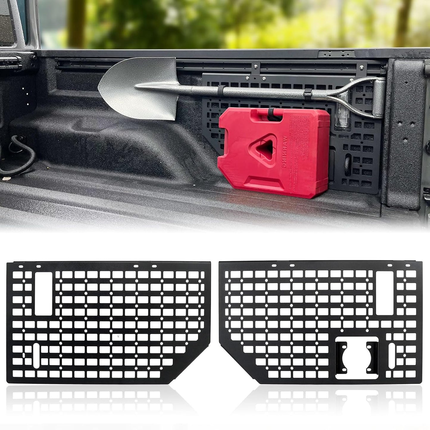 4X4WAVERS Trunk Side Bed Tactical Panels (2 sides) Cargo Storage Organizer - Jeep JT-Gladiator 2019+ - 4X4 WAVERS