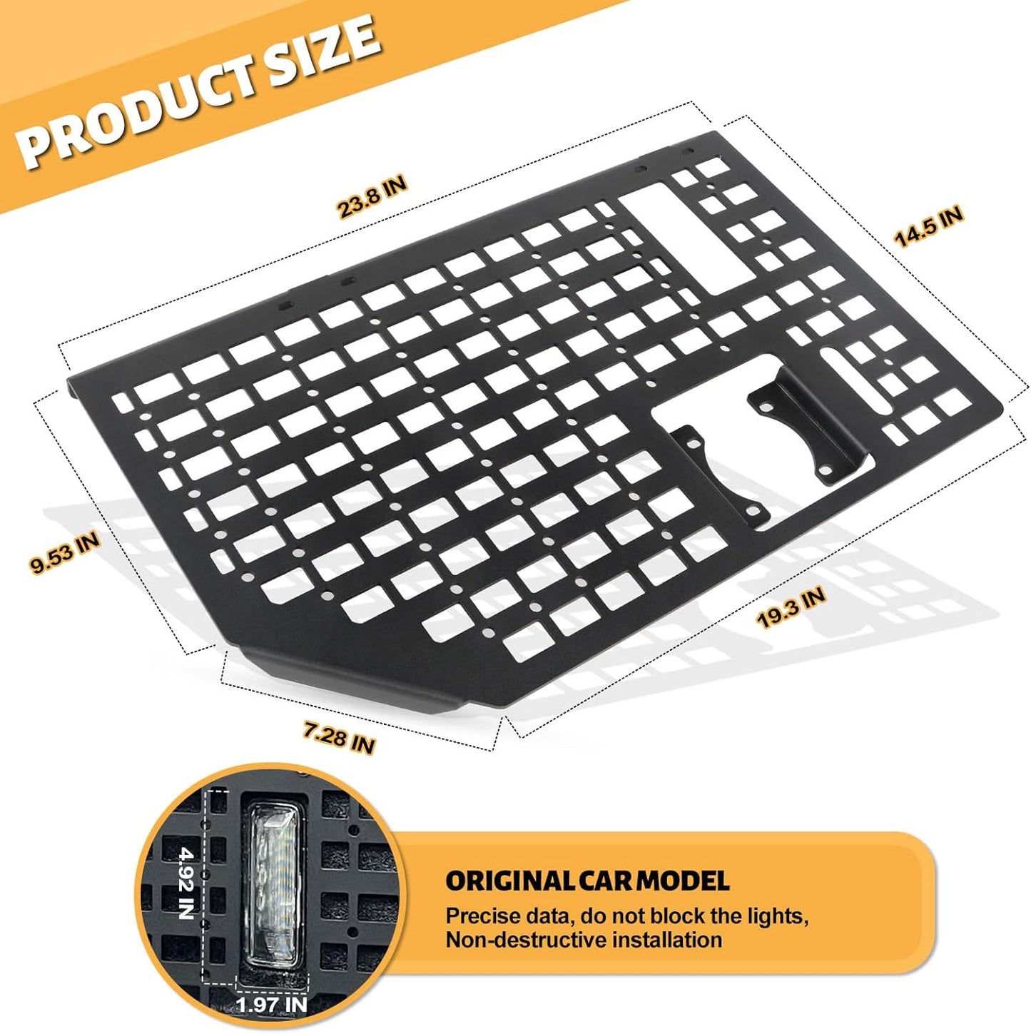 4X4WAVERS Trunk Side Bed Tactical Panels (2 sides) Cargo Storage Organizer - Jeep JT-Gladiator 2019+ - 4X4 WAVERS