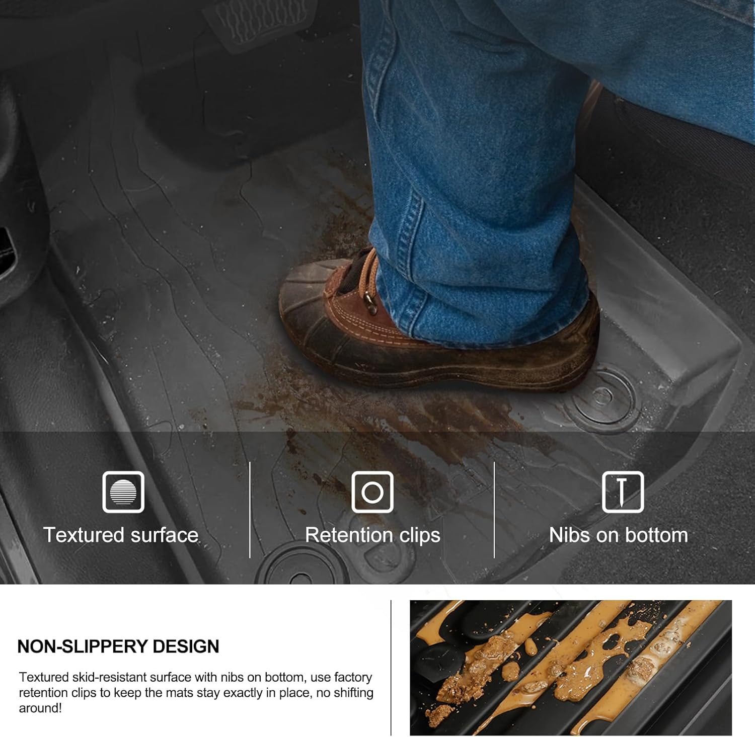 4X4WAVERS 3D Floor Mat Kit - Jeep Gladiator JT 2019+ - 4X4 WAVERS