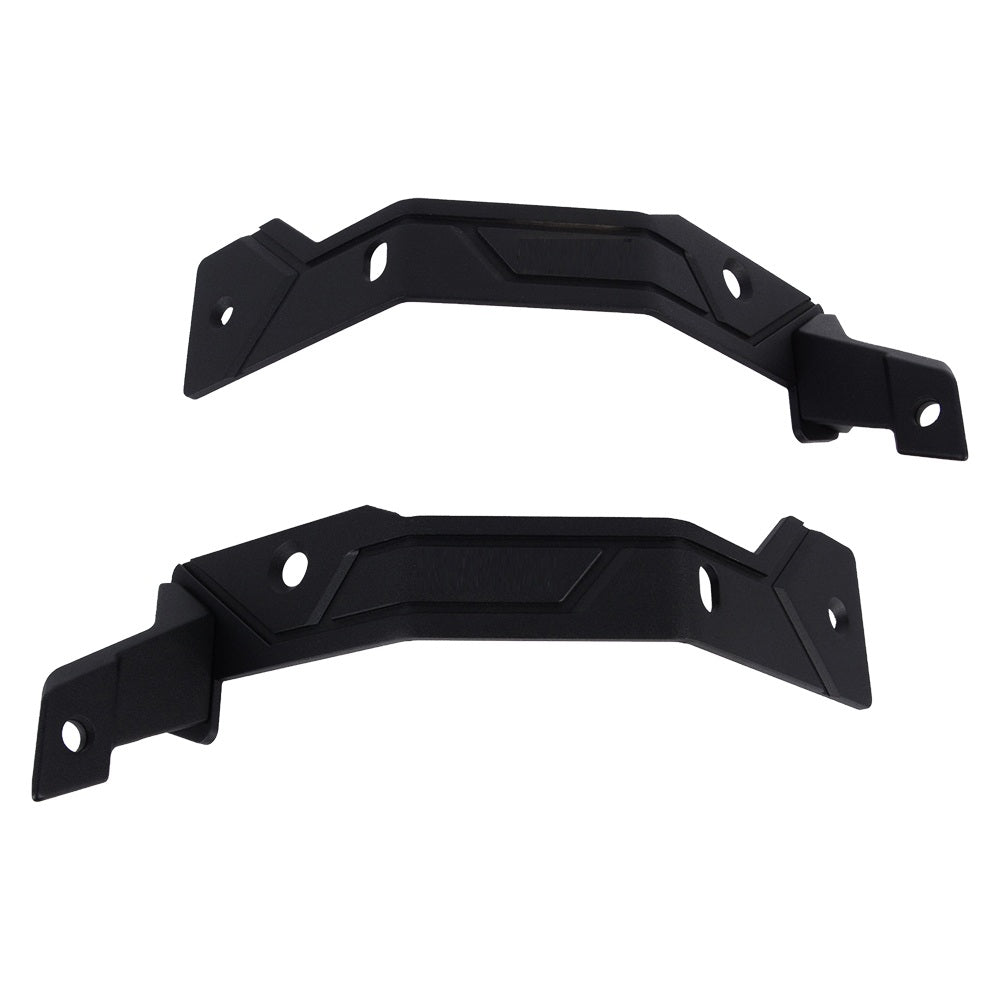 4X4WAVERS Aluminum Dual A-Pillar Light Mounting - Windshield Work/Spot Light Brackets - Jeep Wrangler JL/JLU/4XE/JT 2018+ (fits 4XE)