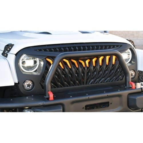 4X4WAVERS Owl Face Series III Grille with bright LED - Jeep Wrangler JK/JKU 2007-2018