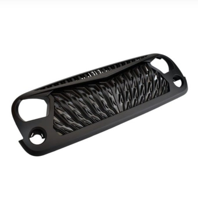 4X4WAVERS Owl Face Series III Grille with bright LED - Jeep Wrangler JK/JKU 2007-2018 - 4X4 WAVERS