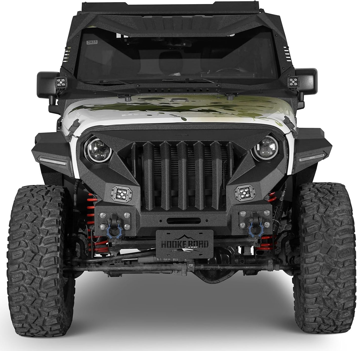 Grille/pare-chocs avant en métal court Metal Face Grumper 4X4WAVERS - Jeep Wrangler JK/JKU 2007-2018