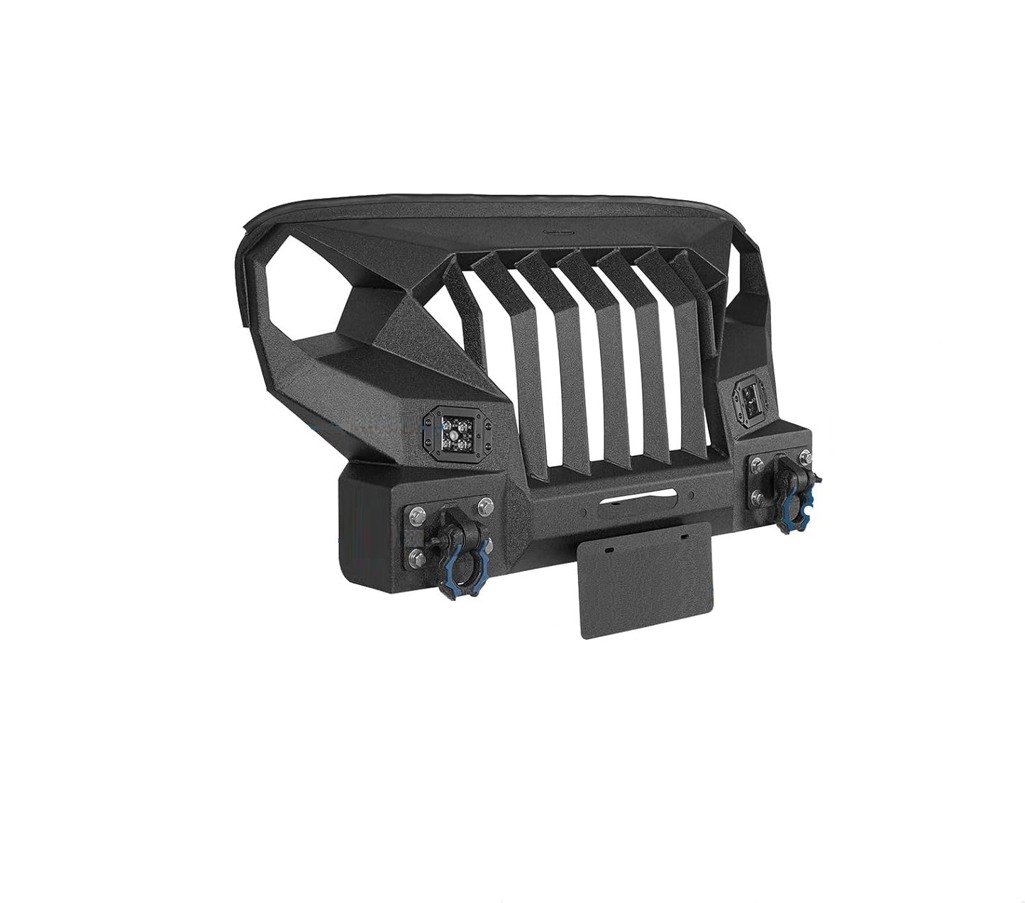 4X4WAVERS Metal Armor Short Metal Face Grumper Grille/Front Bumper - Jeep Wrangler JK/JKU 2007-2018 - 4X4 WAVERS