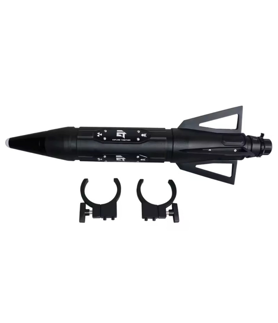 4X4WAVERS Fixed Missile Style 5L Water/Oil Tank Drum Bucket (Black Color) - Universal - 4X4 WAVERS