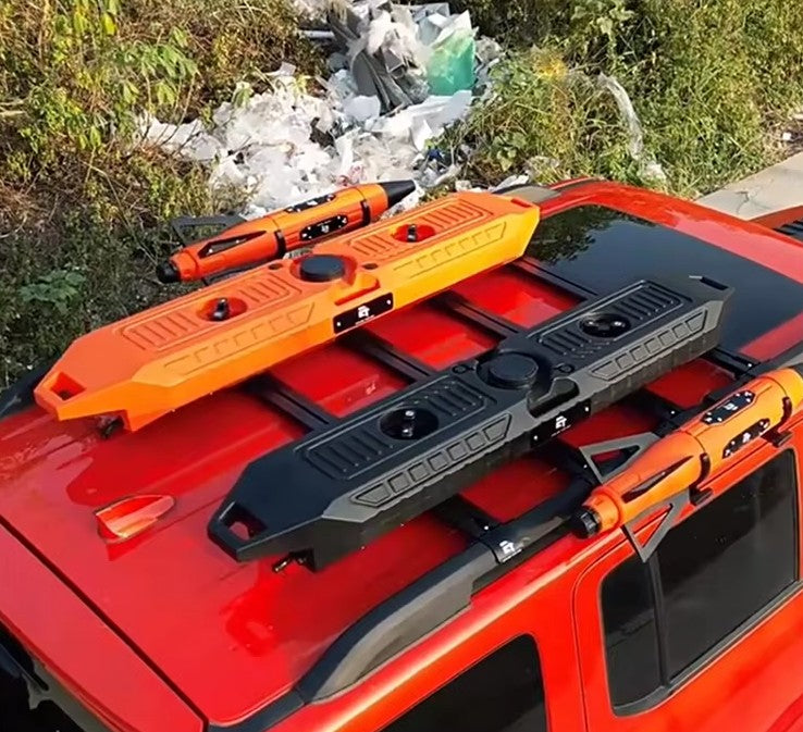 4X4WAVERS 30L Electric Pressure Shower & Outdoor Camping Water Tank (Orange Color) - Universal - 4X4 WAVERS