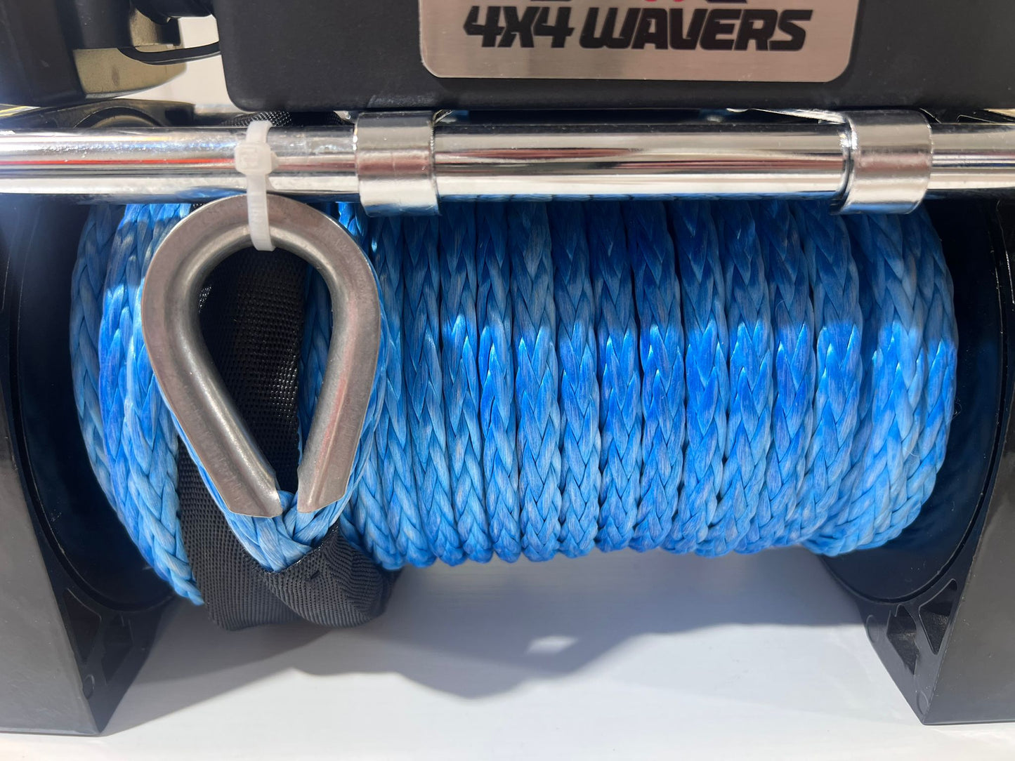 4X4Wavers Heavy Duty 8,000 lbs 12V Electric Offroad Winch with wireless remote - Synthetic rope