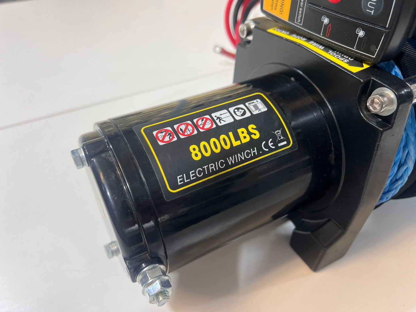 4X4Wavers Heavy Duty 8,000 lbs 12V Electric Offroad Winch with wireless remote - Synthetic rope