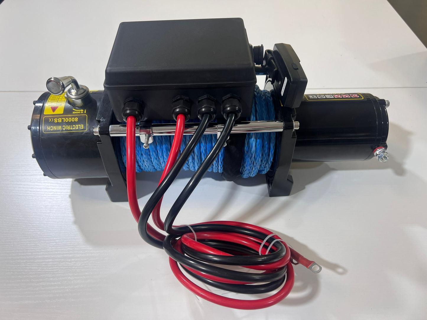 4X4Wavers Heavy Duty 8,000 lbs 12V Electric Offroad Winch with wireless remote - Synthetic rope