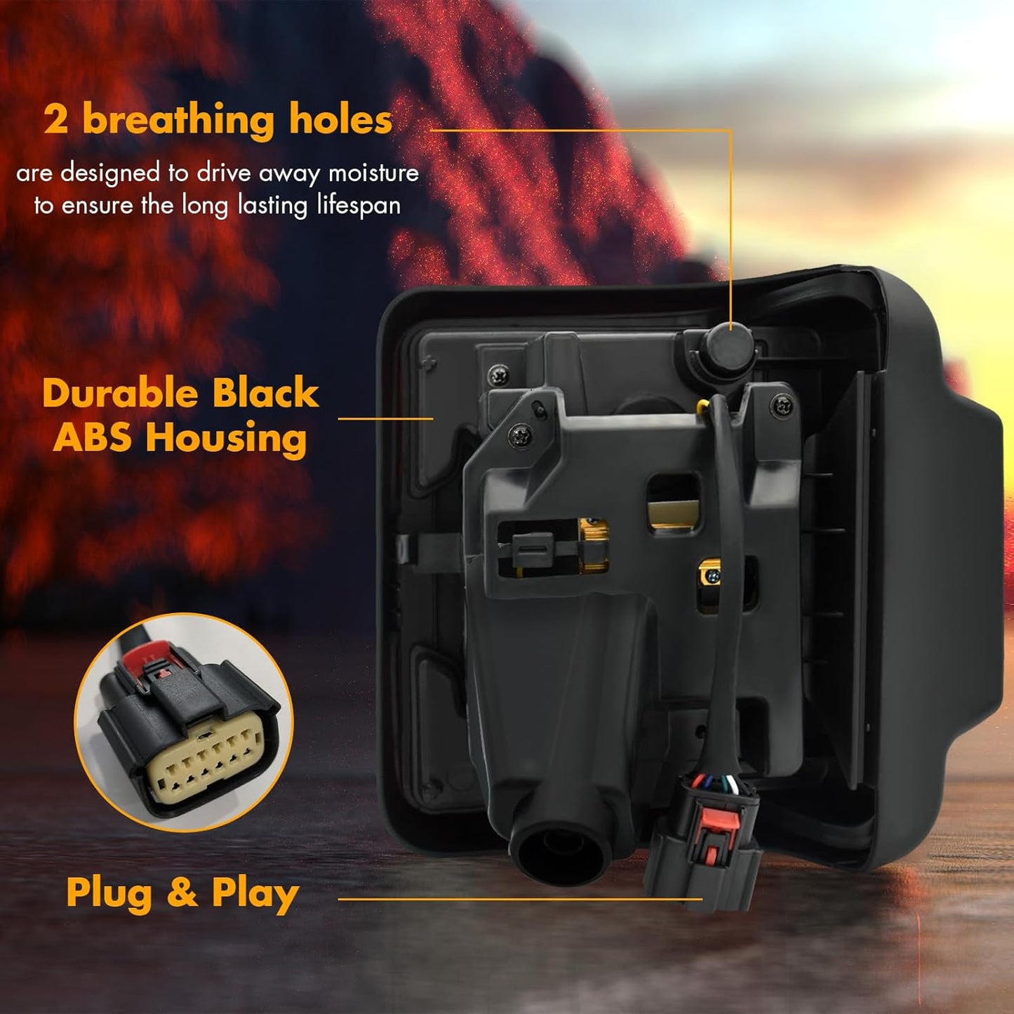 4X4WAVERS Premium LED Tail Light Upgrade Kit (For Stock Halogen Model to Upgrade to FULL LED) - Jeep Wrangler JL/JLU/4XE 2018-2023 - 4X4 WAVERS