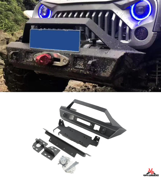 4X4WAVERS Front Bumper - Angry Face  Style - Jeep Wrangler JK/JKU 2007-2018