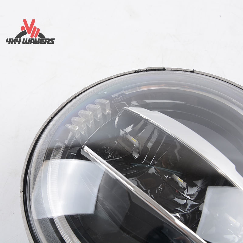 4x4wavers Headlights Premium LED Light Replacement, New JL Original Style - 4X4 WAVERS