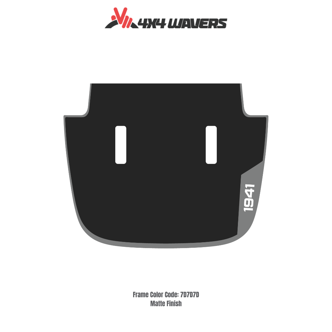 Kit d'autocollants décalcomanies 4x4wavers 1941 pour capot JL SAHARA – Autocollants vinyles pour voitures Jeep Wrangler – Fabriqué au Canada