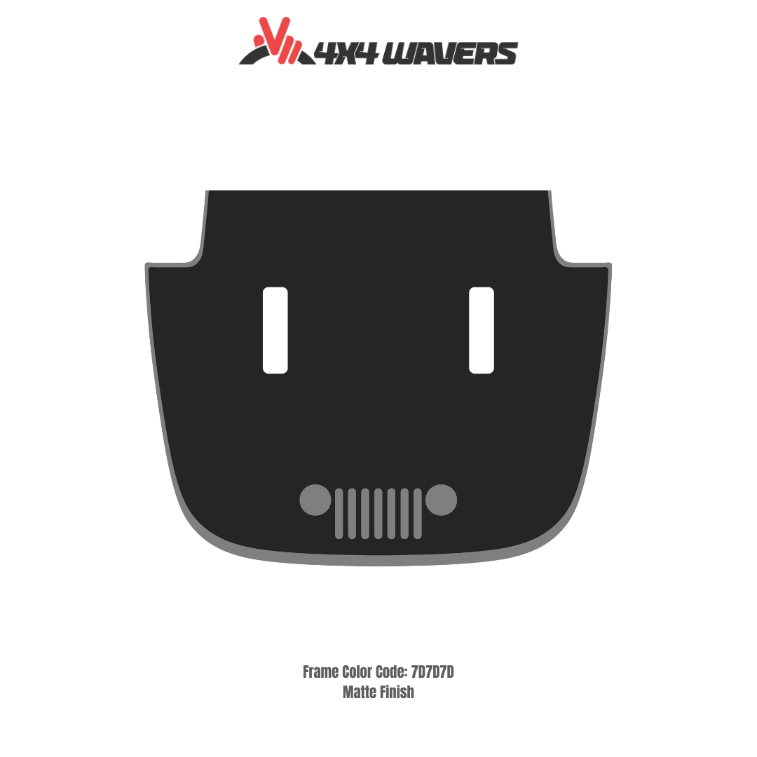 Kit d'autocollants 4x4wavers pour capot JL SAHARA – Autocollants en vinyle pour modèles Jeep Wrangler – Fabriqué au Canada