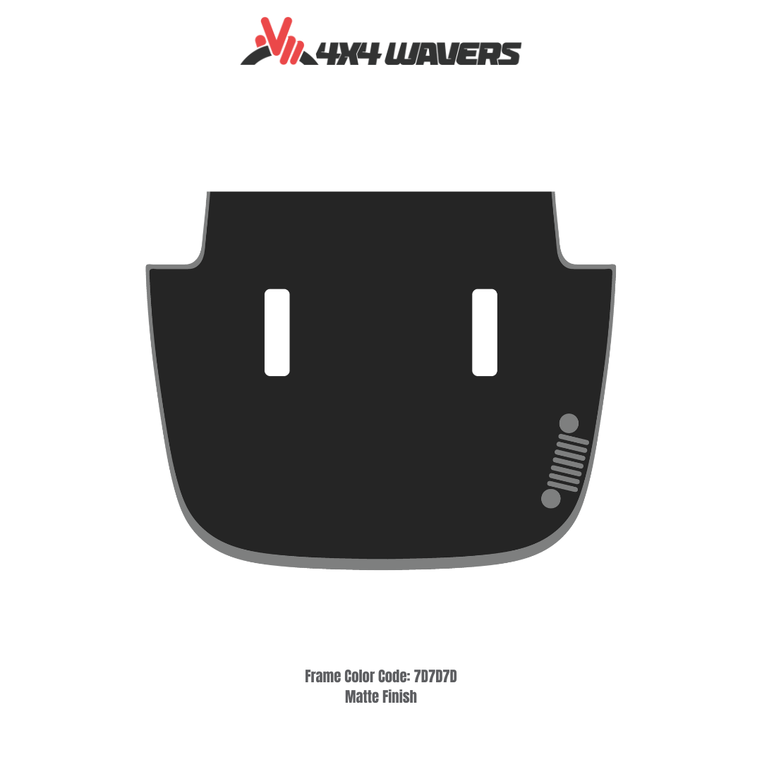 Kit d'autocollants 4x4wavers pour capot JL SAHARA – Autocollants en vinyle pour modèles Jeep Wrangler – Fabriqué au Canada