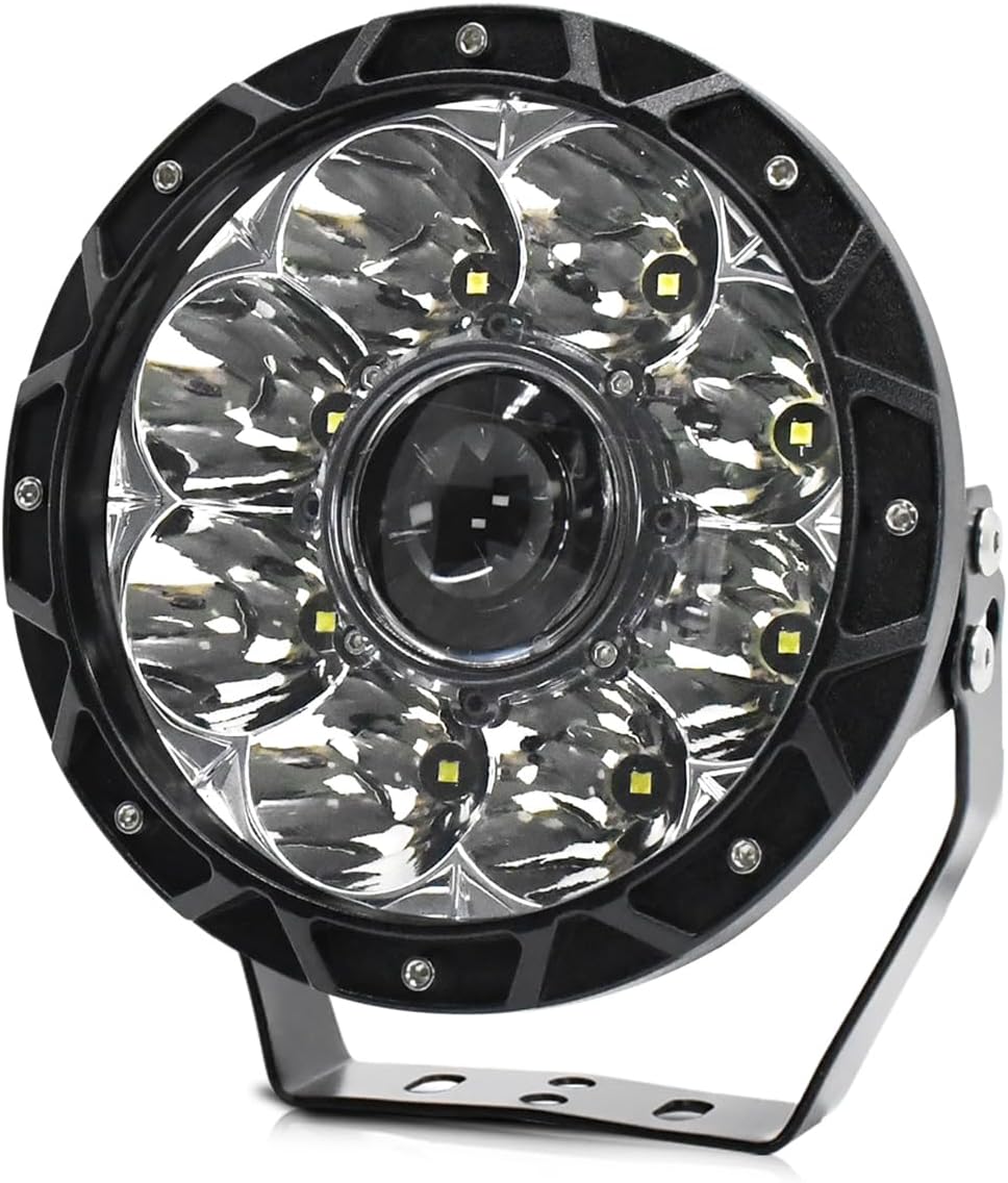 4X4WAVERS 7 Inch 60W Offroad Luxury Driving and Flood Light (White) (Pair) - 4X4 WAVERS