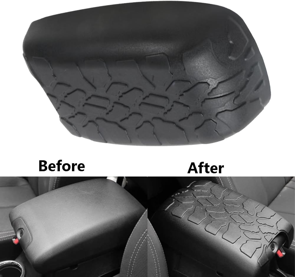 4X4Wavers Center Console Armrest Cover Lid - Jeep Wrangler JK/JKU 2007-2018