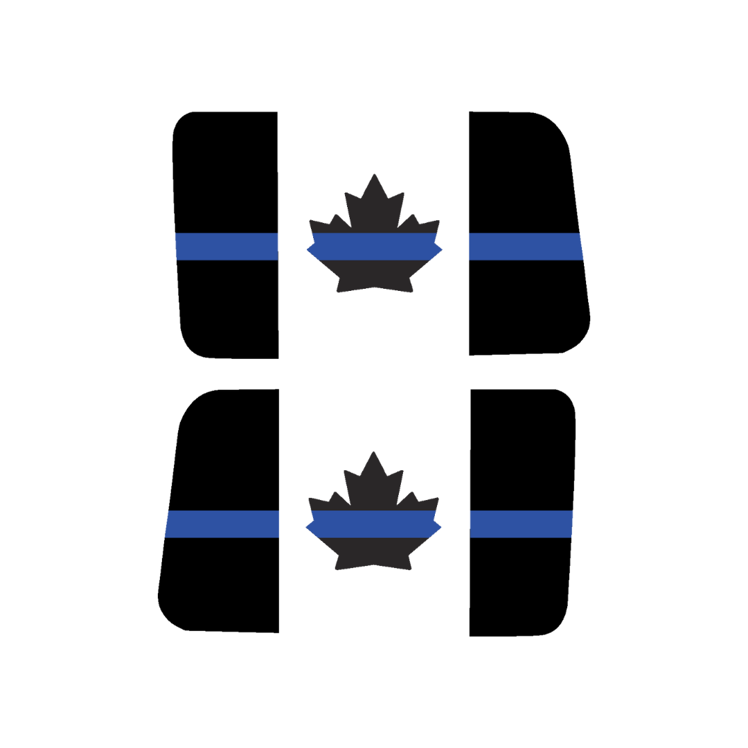 Rear Side Window Canada Flag – Thin Line (Cut Avery Vinyl) for jl/jlu/jk/jku/4xe – HARDTOP ONLY (Pair)