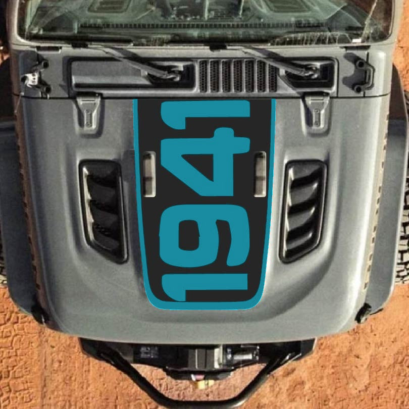 Hood Decal for Jeep Wrangler JL JLU Gladiator JT Rubicon Hood 2018+ Style #64