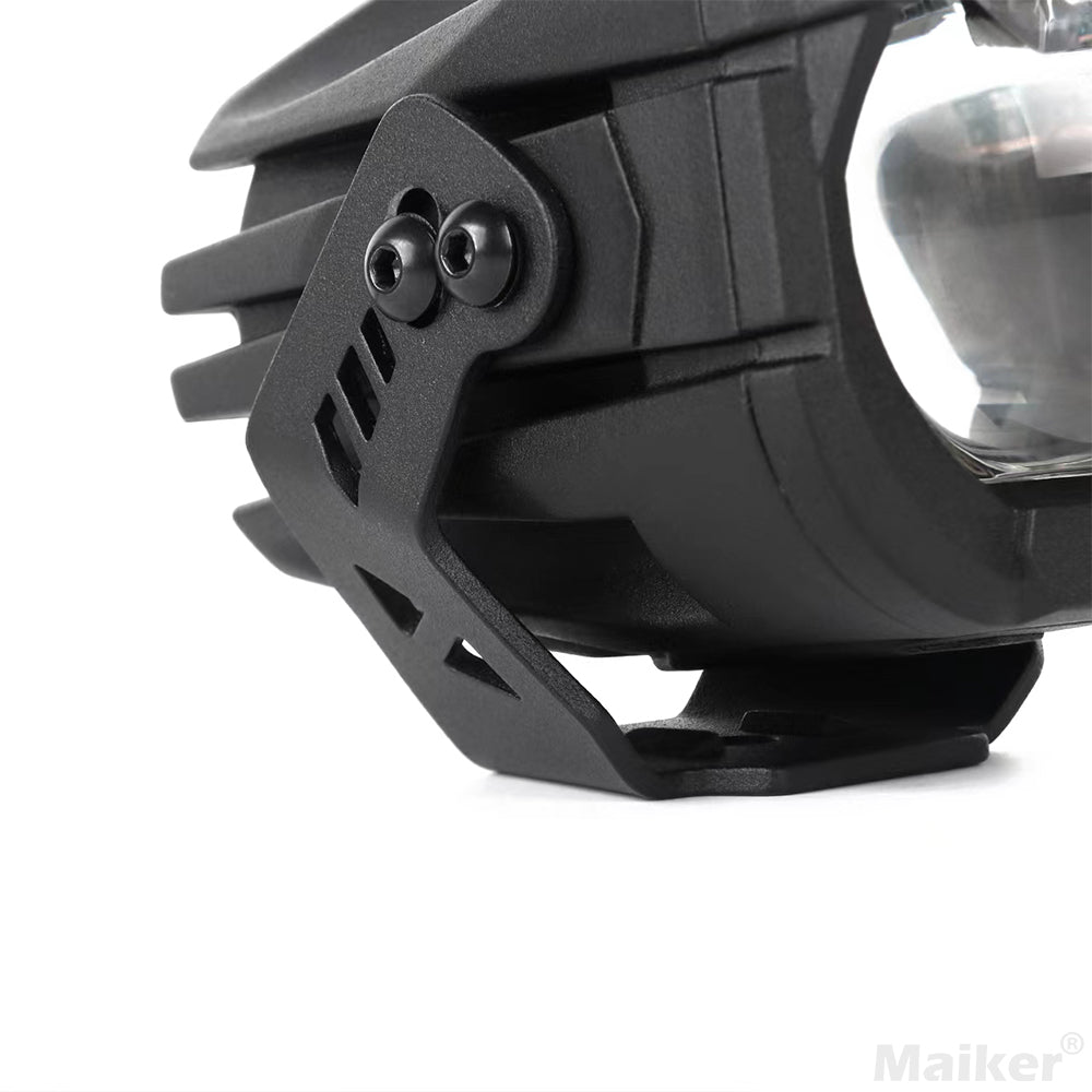 4x4wavers Spot Light Low Beam (low 45W-high 46W) Black with wire harness for Jeep JKU/JL/JLU/4XE/JT 2007-2025 - 4X4 WAVERS