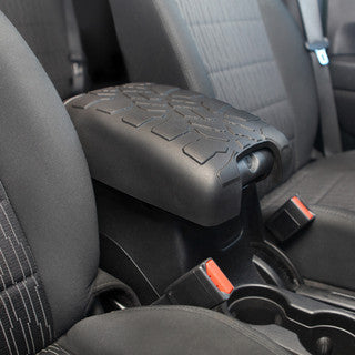 4X4Wavers Tire Tread ArmPad Center Console Cover - Jeep Wrangler JK/JKU 2007-2018 - 4X4 WAVERS