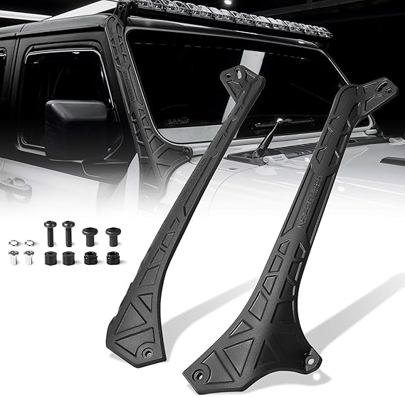 4X4WAVERS 52" LED Light Bar Mount - GEEA Design - Jeep Wrangler JL/JLU/JT 2018+ - 4X4 WAVERS