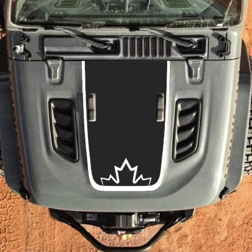 Hood Decal for Jeep Wrangler JL JLU Gladiator JT Rubicon Hood 2018+ Style #43