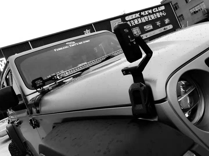 Fury Hood Side Auxiliary Mirror for jeep wrangler JK/JKU/JL/JLU/4XE/JT 2007-2025 - 4X4 WAVERS