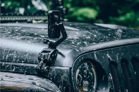 Fury Hood Side Auxiliary Mirror for jeep wrangler JK/JKU/JL/JLU/4XE/JT 2007-2025 - 4X4 WAVERS