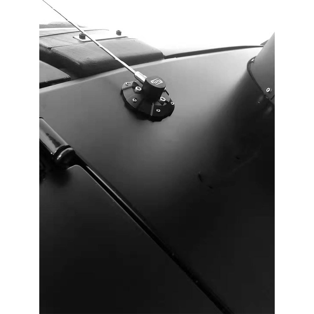 4x4wavers Fury Antenna base for Jeep Wrangler JK/JKU/ JL/JLU/4XE/JT 2007-2025 - 4X4 WAVERS