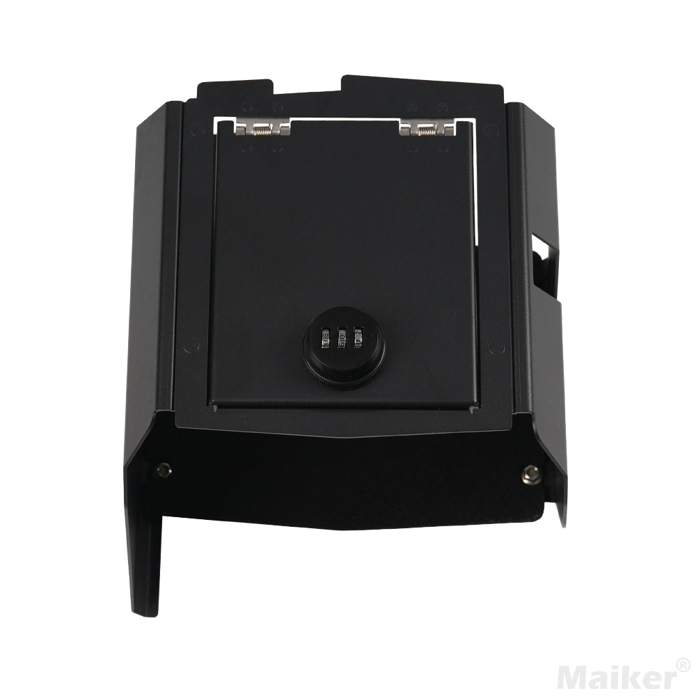 4x4wavers Center Console Lock Safe Box Armrest Storage Compatible with 2018-2025 Jeep Wrangler JL/JLU/ 4XE /JT - 4X4 WAVERS