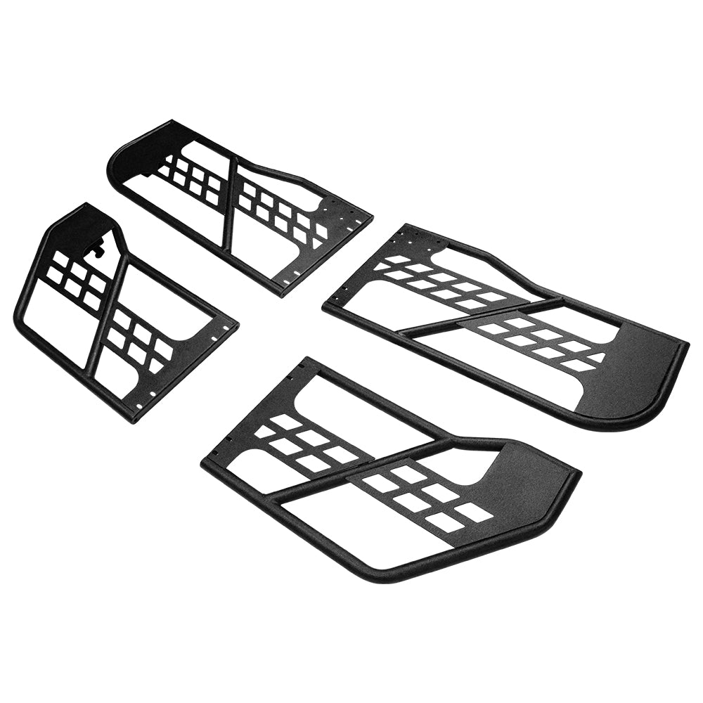 4x4wavers Tubular Door 4 Doors With Rearview Mirror for jeep wrangler JKU 2007-2018 - 4X4 WAVERS